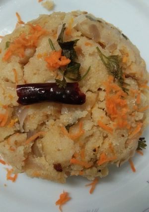 A picture of Carrot Upma.