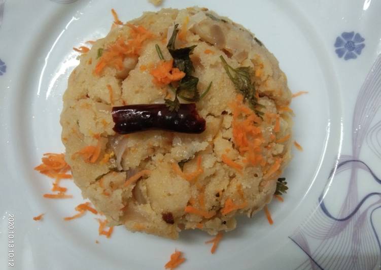 Recipe of Home Made Carrot Upma in A Minutes for Mom