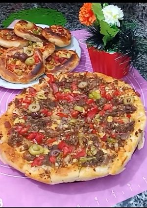 صورة لوصفة البيتزا