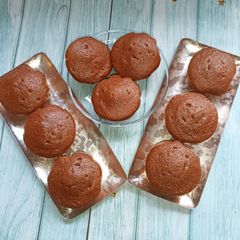 A picture of Beetroot Eggless Cupcake.