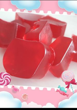 Una foto de Gomitas de gelatina sin agregado de azúcar 🍭🍡