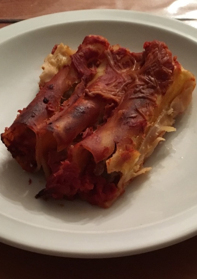 Una foto de Canelones de mi madre