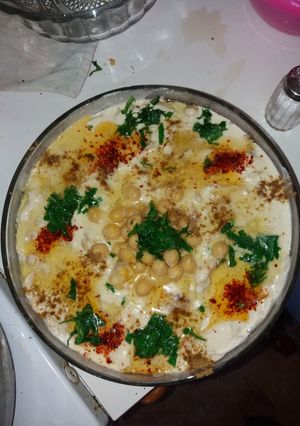 صورة لوصفة فته حمص