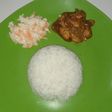 Chicken teriyaki plus coleslaw ala hokben