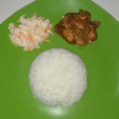 รูปของ Chicken teriyaki plus coleslaw ala hokben