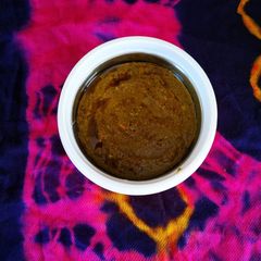 A picture of Palak paneer.