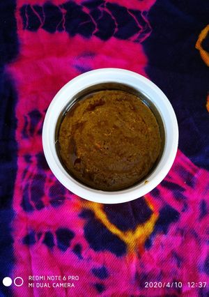 A picture of Palak paneer.