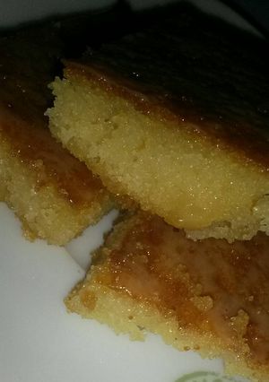 صورة لوصفة بسبوسة بالنستلة