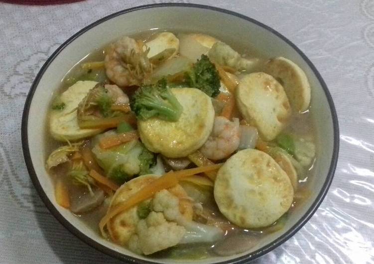 Cara Gampang memasak Sapo Tahu Seafood Oriental yang Sempurna