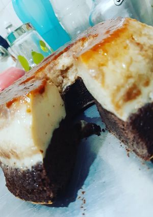 Una foto de Chocoflan!