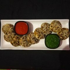 A picture of Spinach and Beans tikki.