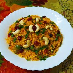 A picture of Tawa Bhaji Pulao from leftover pavbhaji ki Bhaji.