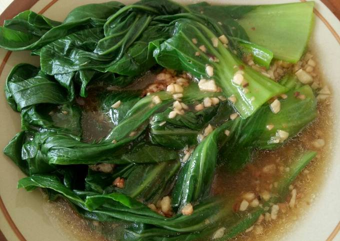 Resep Cah Pakcoy Bok Choy Sawi Sendok Bawang Putih Simple 💕 Oleh