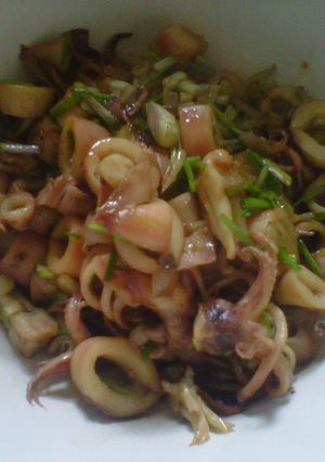 Foto resep Oseng Cumi Asin Bumbu Iris