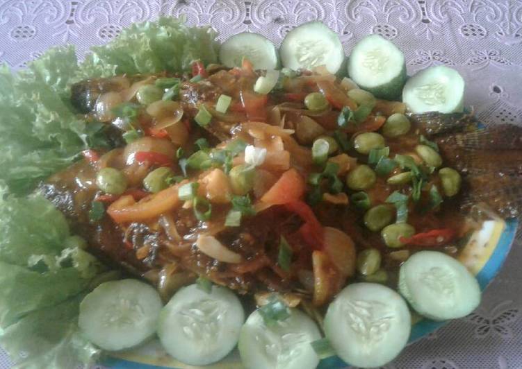 Bumbu Membuat Mujaer saus tiram Lezat