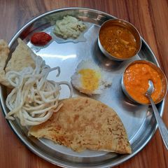 A picture of Sweet Potato Puranpoli.