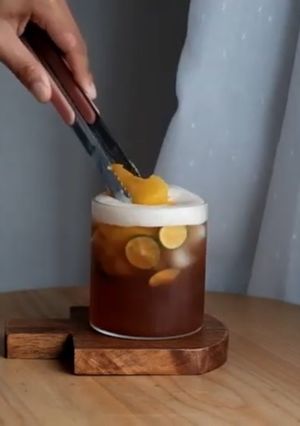 Hình của món Trà đào tắc.