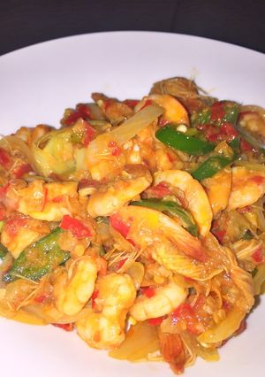 Foto resep Udang Asam Manis Simple