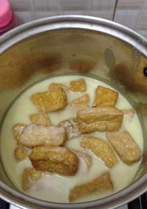 Foto resep Tahu masak santan sederhana