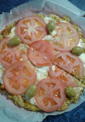 Una foto de Pizza de zuquini
