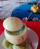 Melón con vino