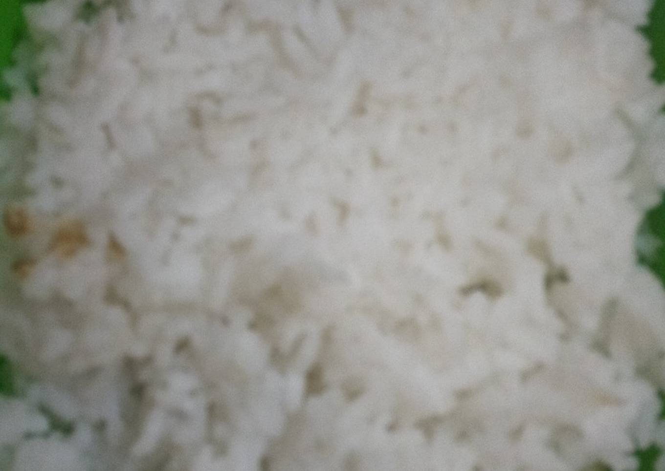 Plain boiled rice