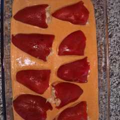 Foto principal de Pimientos del piquillo rellenos de langostinos