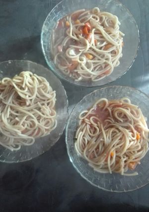 صورة لوصفة معكرونه بالفلفل الرومي