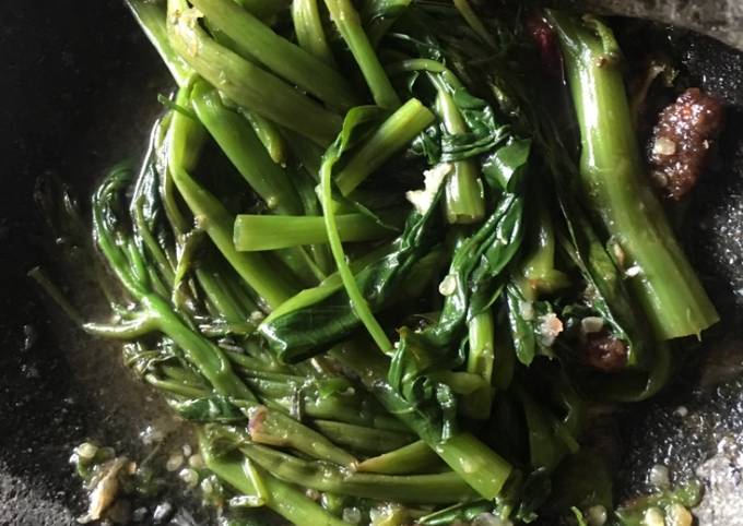 Rujak kangkung simpel