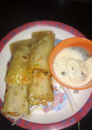 A picture of Paneer franki.