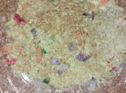 A picture of indomie with carrots and egg
