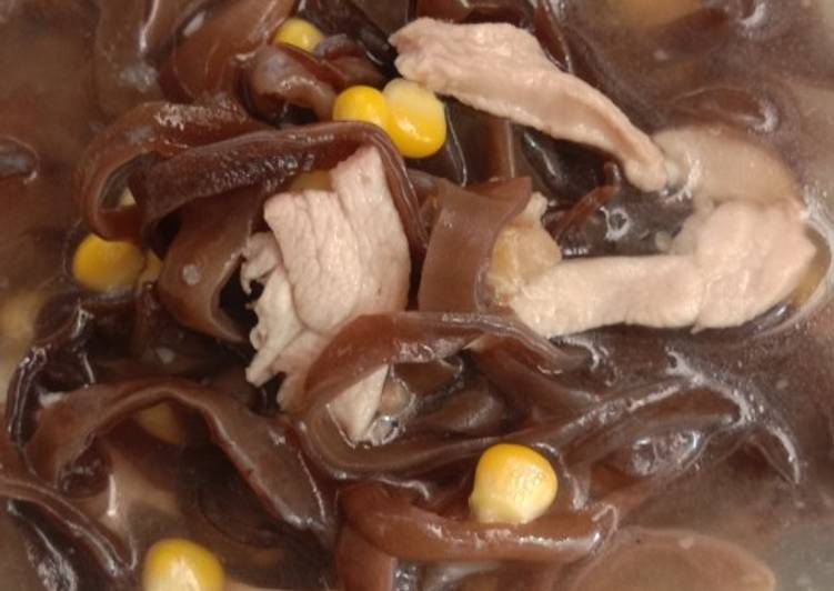 How to Cook Yummy Sup ayam jagung jamur