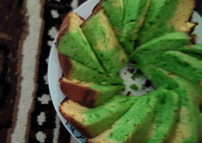 Resep Cake Marmer Pandan Oleh Hra Cahya Cookpad