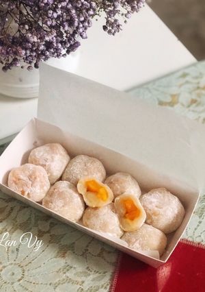 Hình của món Bánh mochi nhân xoài.