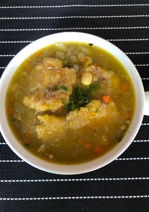 A picture of Patacón Soup.