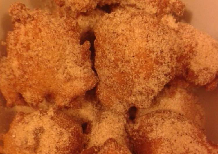 Bolinho de chuva com banana