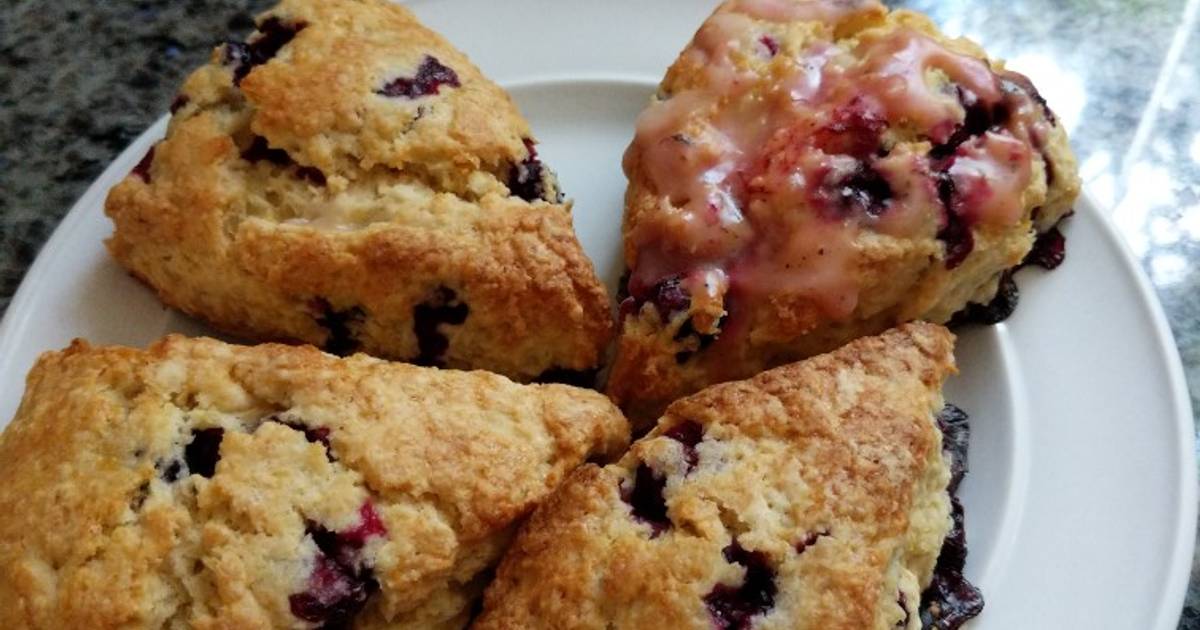 Lemon Blueberry Scones Recipe By Brooklyn Sorenson Cookpad