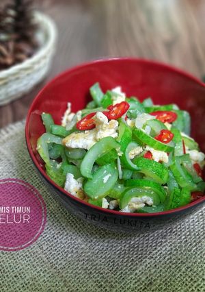 Foto resep Tumis Timun Telur