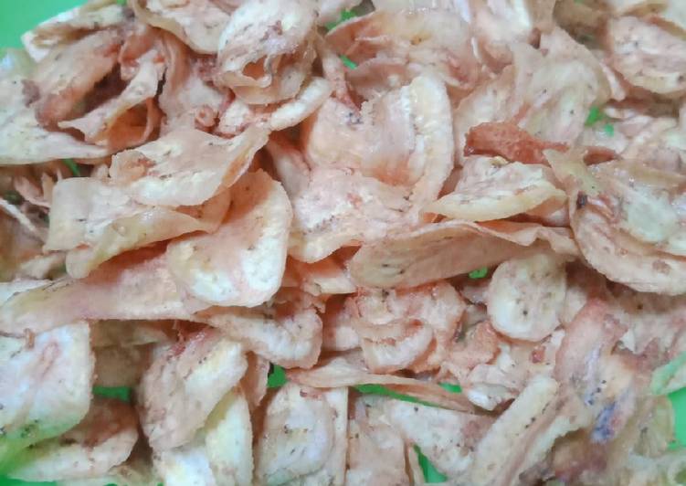 Resep Baru Keripik Pisang Uter Gurih Mantul