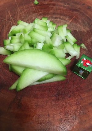 Hình của món Cháo bí xanh phô mai.