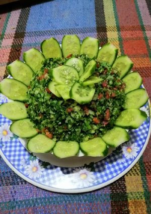 صورة لوصفة اطيب تبولة