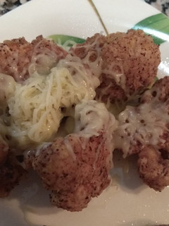 Una foto de Coliflores rebozadas con queso