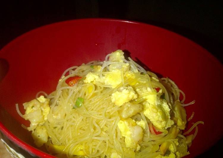 Resep Bihun goreng udang Lezat