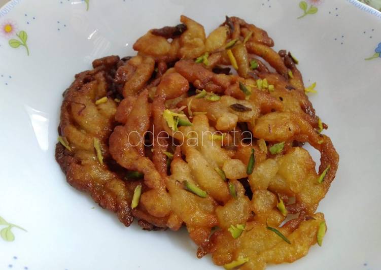 Steps to Make Perfect Sindhi gheyar with whole wheat flour (Bari jalebi) &amp; without sugar