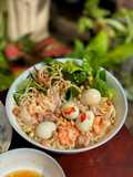 Quế Sơn Cassava Noodle Salad with Shrimp and Pork