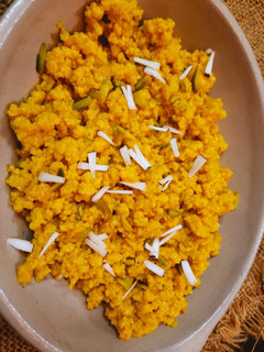 A picture of Anday ka Halwa.