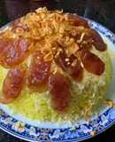 Xôi xéo ngô lạp xưởng