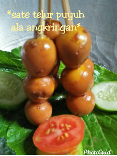 Foto resep *sate telur puyuh ala angkringan*