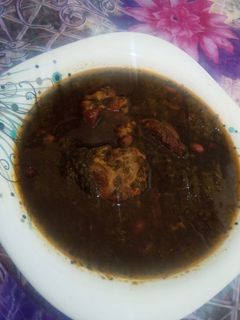 عکسی از دستور خورشت قورمه سبزی
