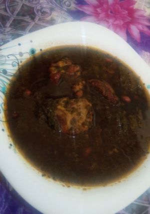 عکسی از دستور خورشت قورمه سبزی
